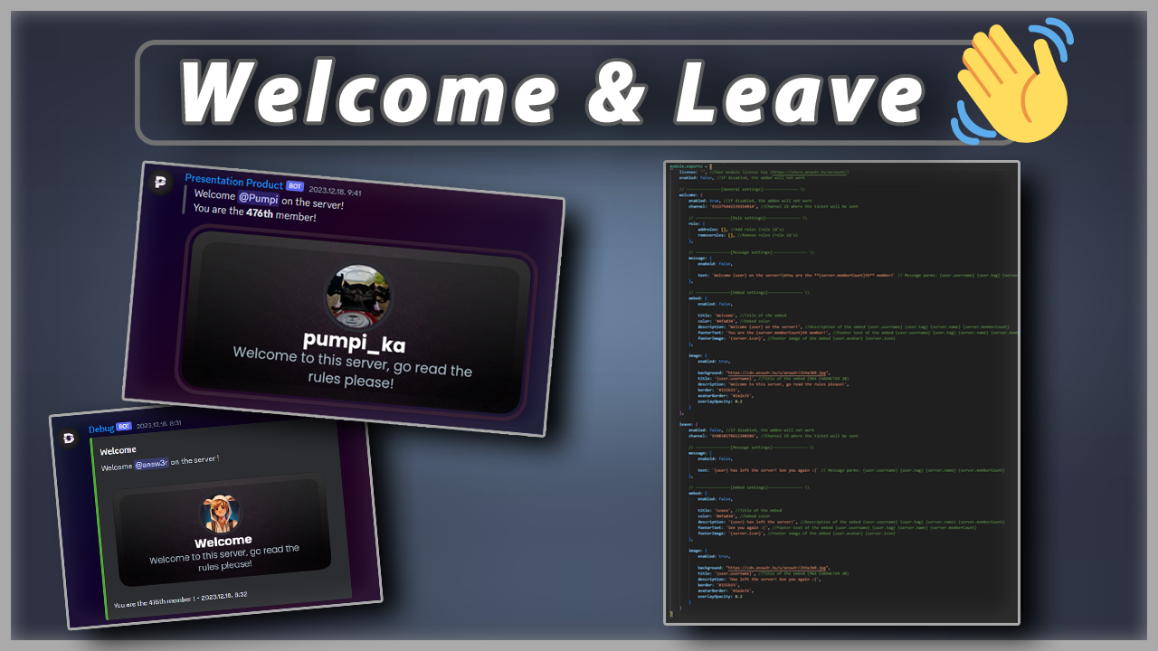 Welcome & Leave image